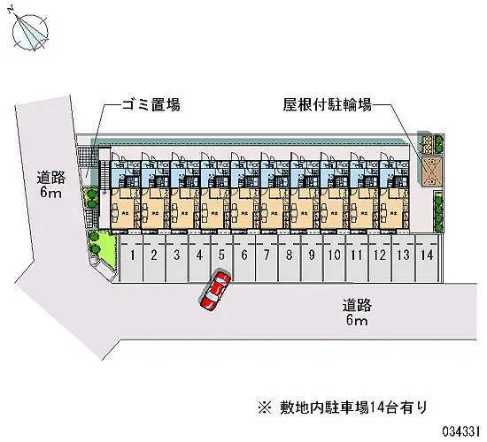 ★手数料０円★印旛郡栄町安食２丁目　月極駐車場（LP）